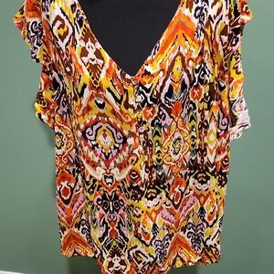Christian Siriano Multicolor Patterned Blouse